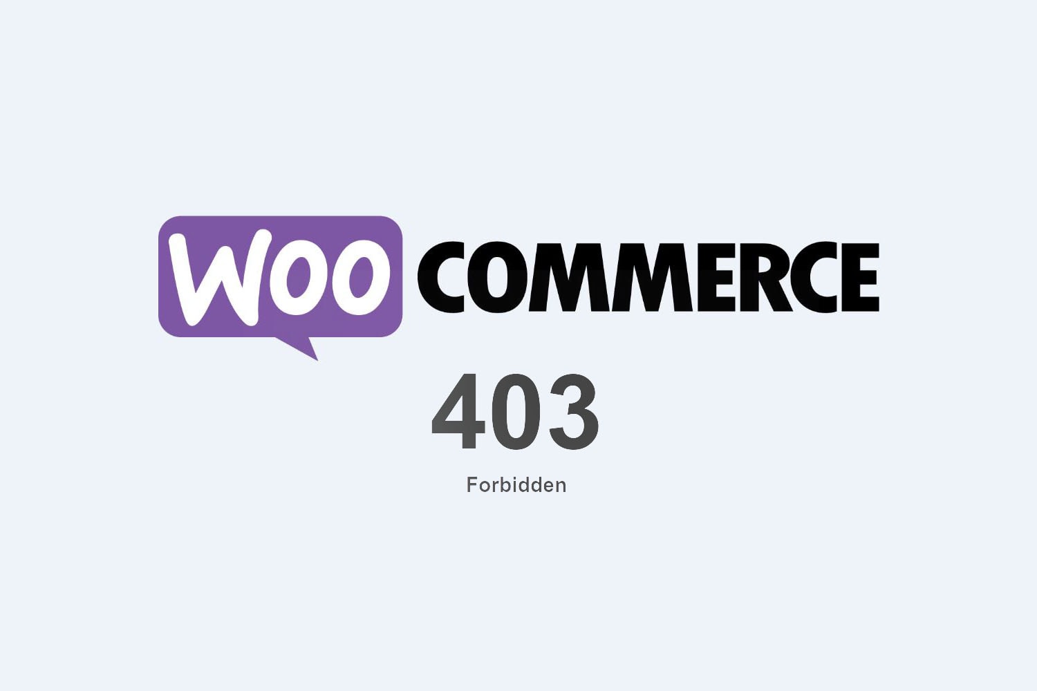 woocommerce 403 error