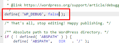 Wordpress Debug Mode